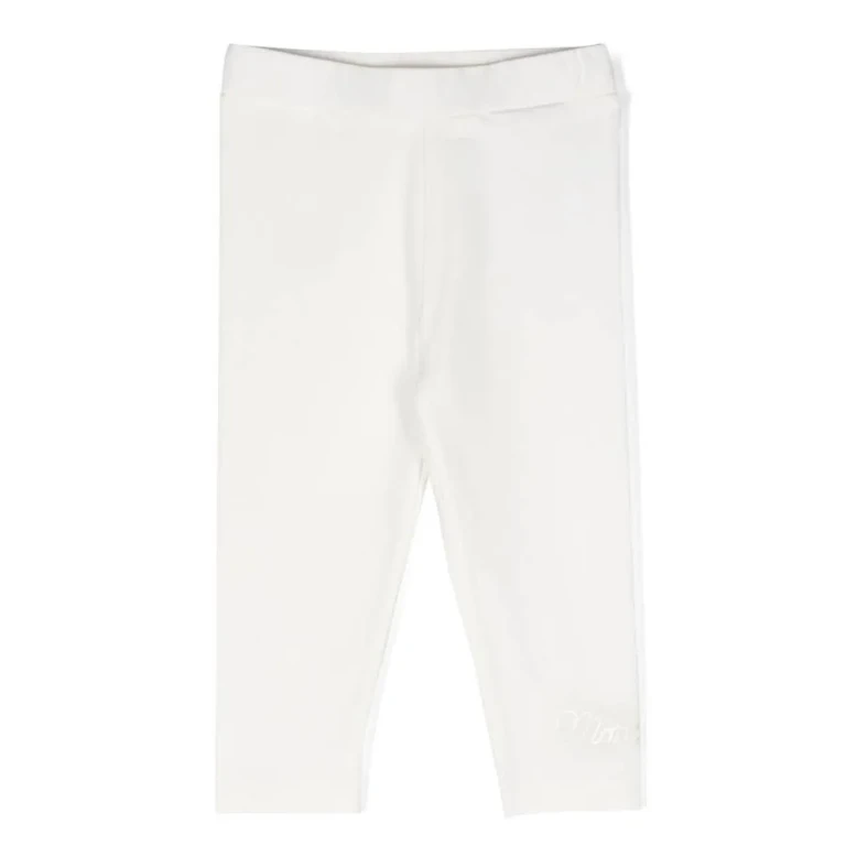 Moncler Kids Logo-Lettering Jersey Leggings