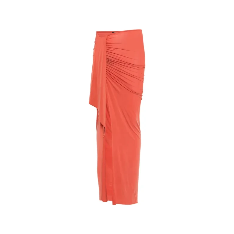 Balmain Draped-detail Slit Maxi Skirt
