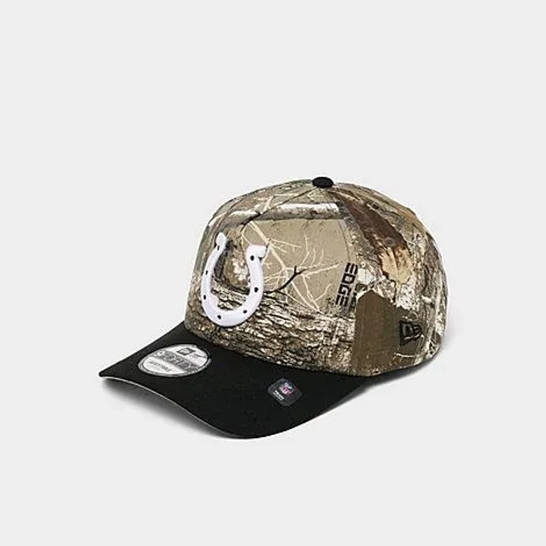 New Era Indianapolis Colts NFL Camo 9FORTY A-Frame Snapback Hat in Camo/Black