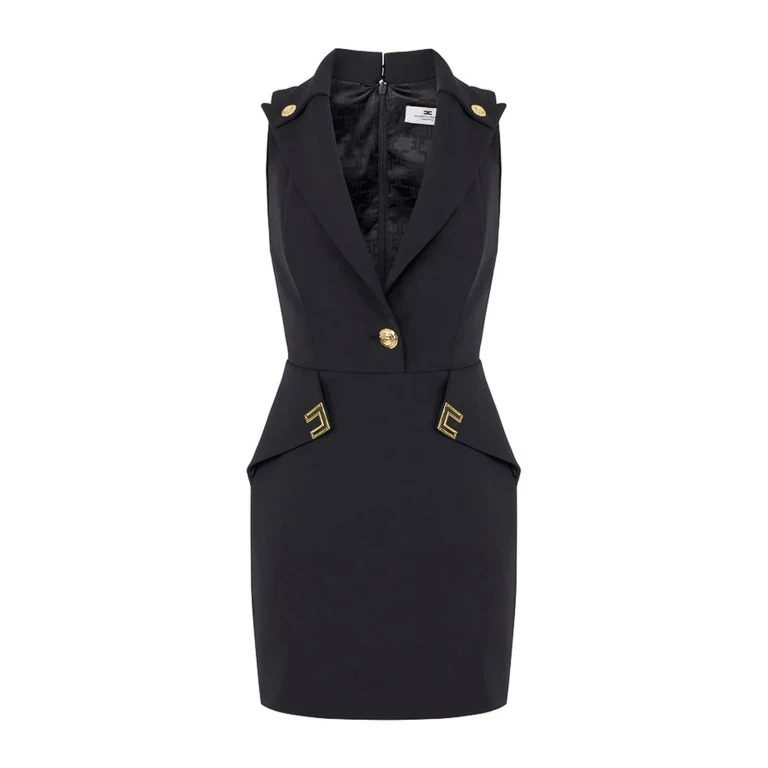 Elisabetta Franchi Robe Courte - Noir
