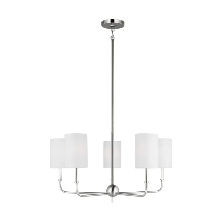 Brushed Nickel LED Chandelier from the Foxdale Collection