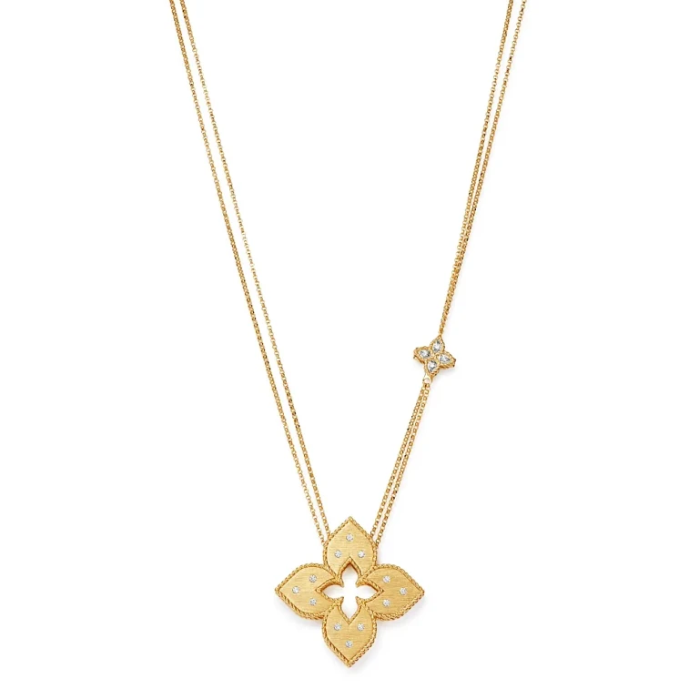 Roberto Coin 18K Yellow Gold Venetian Princess Diamond Pendant Necklace, 30