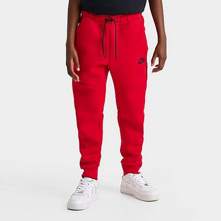 Nike Big Kids Sportswear Tech Fleece Reflective Jogger Pants in University Red Size: Small