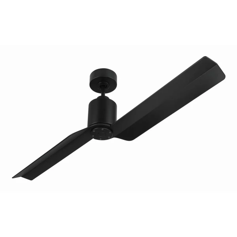 Flat Black 56" Ceiling Fan from the Sleek Collection