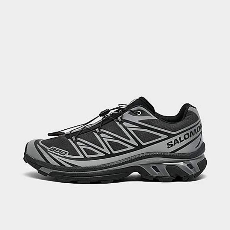 Salomon Men's XT-6 Casual Shoes in Black/Footwear Silver Size: 6.5
