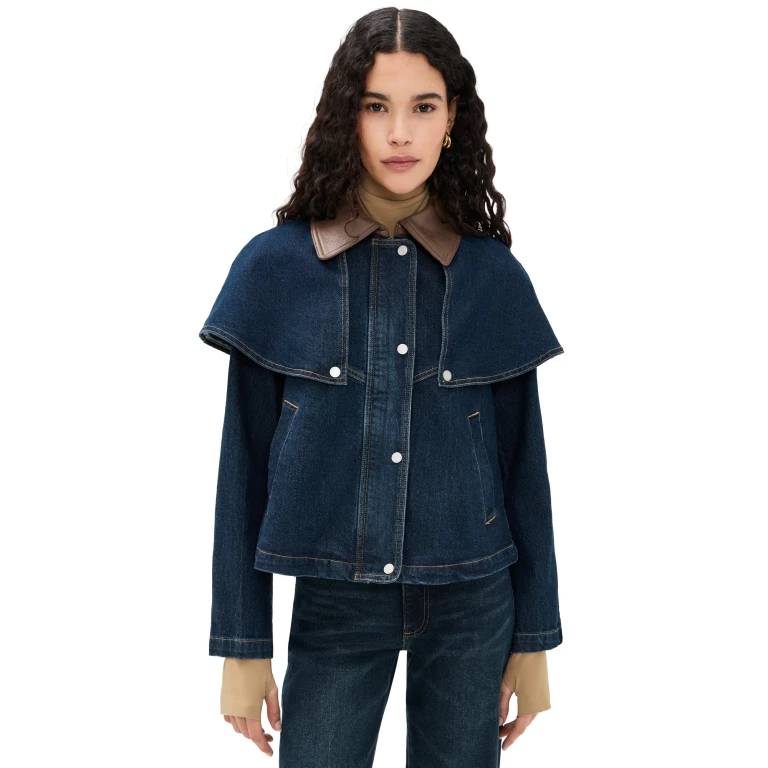 Avec Les Filles Cape Jacket Raw Indigo S