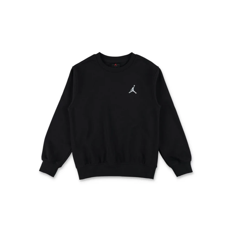 Boy's Crew Neck Cotton Blend Sweatshirt with Contrast Logo (95F122023)