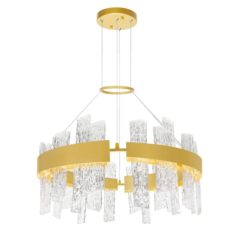 Satin Gold LED Chandelier from the Guadiana Collection