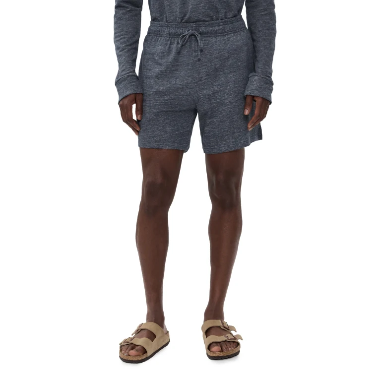 Onia Terry Linen Short 6 Washed Navy L