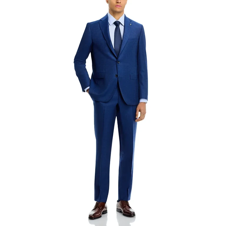 Jack Victor Melange Solid Regular Fit Suit