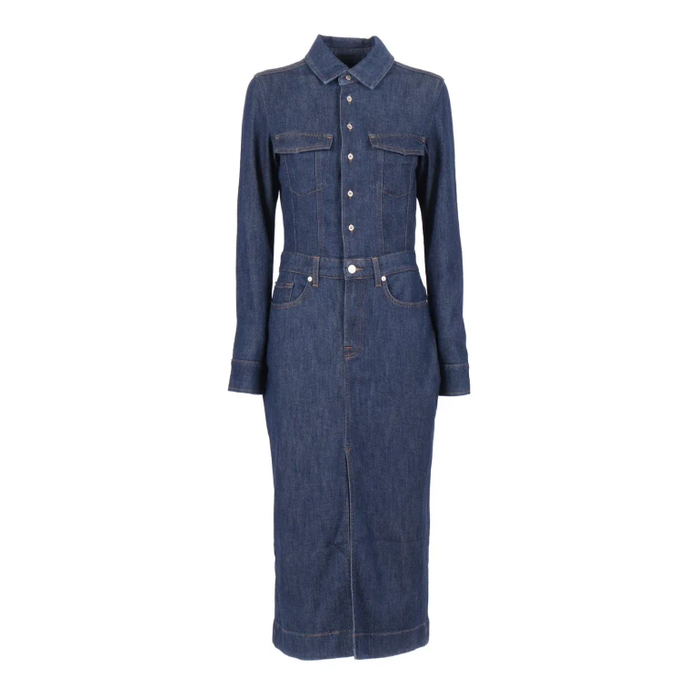7 For All Mankind L/s Maxi Dress Halona