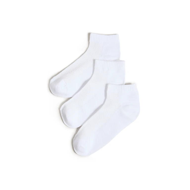 Stems Everyday Ankle Socks Pack Whites One Size