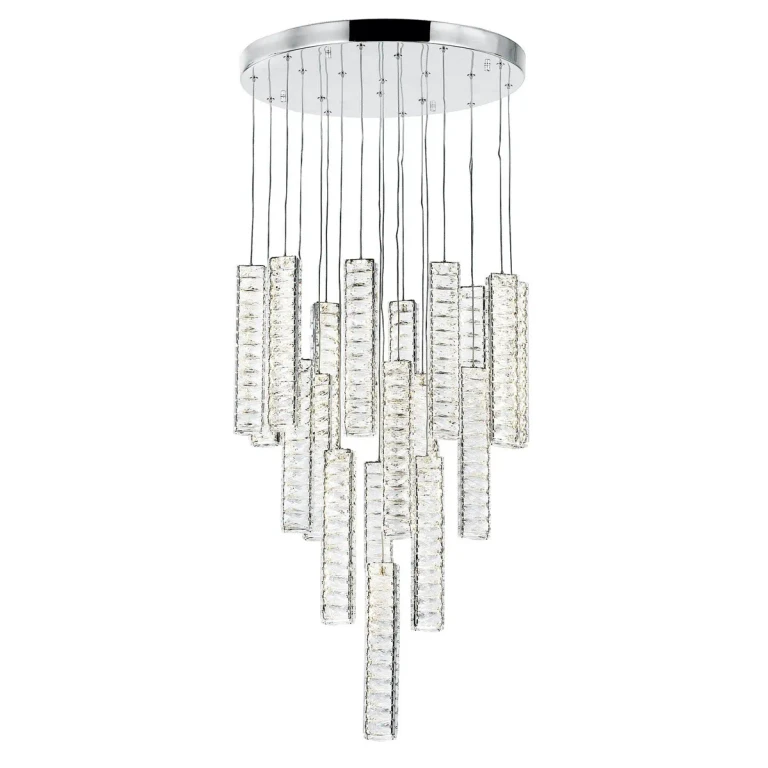 Chrome LED Chandelier from the Celina Collection