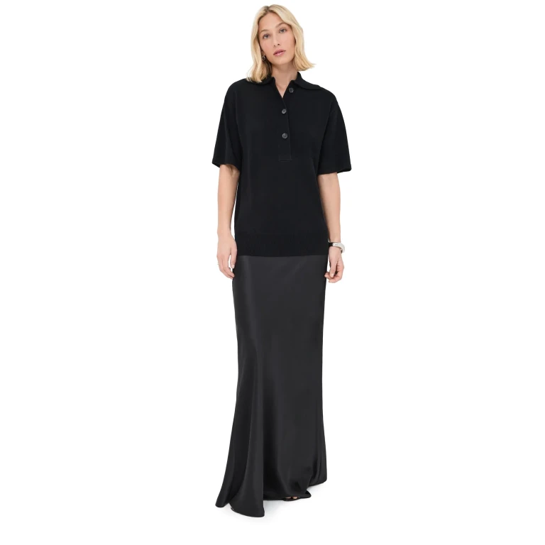 Christopher Esber Monument Polo Tee Dress Black S