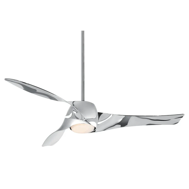 Liquid Nickel 58"Ceiling Fan from the Artemis Led Collection