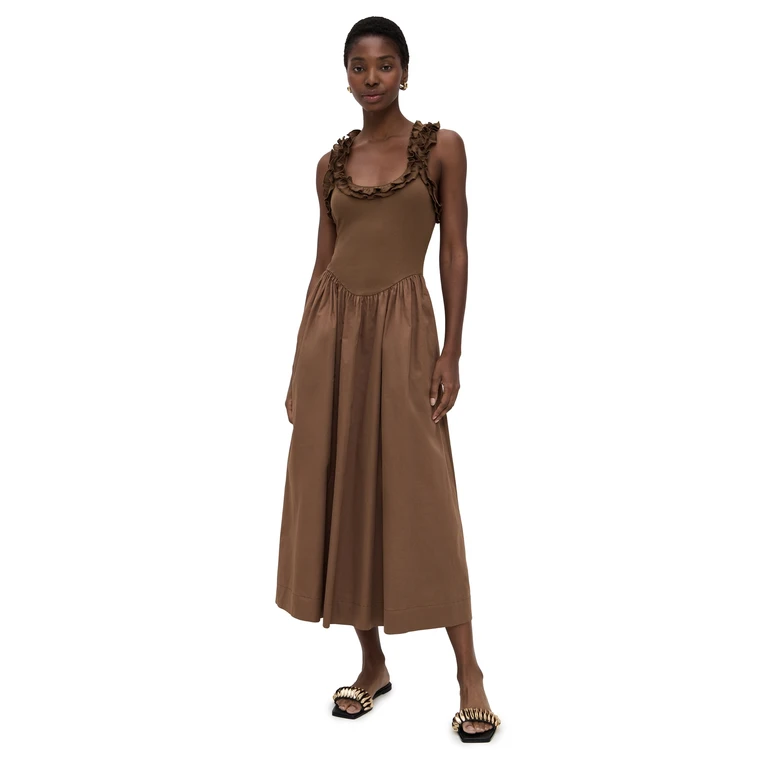 ROAME Paloma Maxi Dress Toffee XL