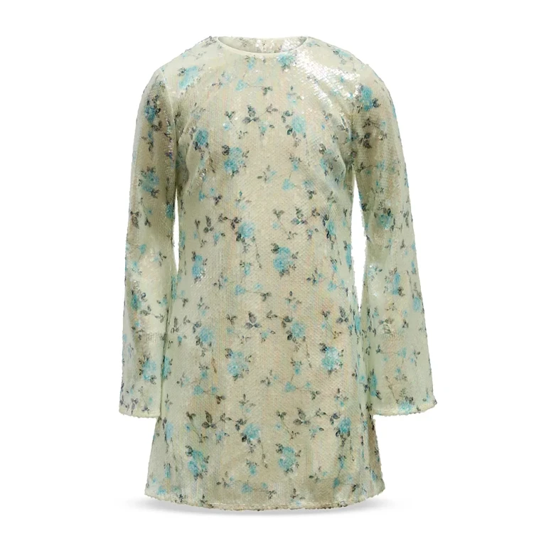 Bardot Girls' Marta Sequin Floral Mini Dress - Little Kid, Big Kid