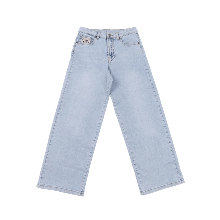 N21 Kids 5 pockets Blue Cotton Elastane Jean