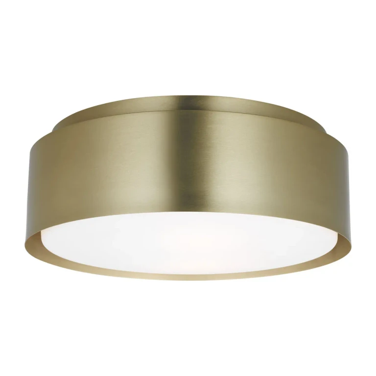 Satin Brass Flush Mount from the Dartmore Collection