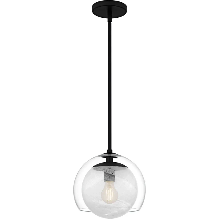 Matte Black Mini Pendant from the Eslinger Collection