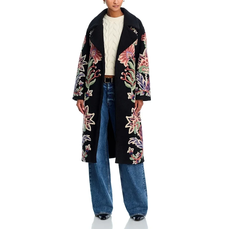 Farm Rio Marvelous Garden Fleece Coat