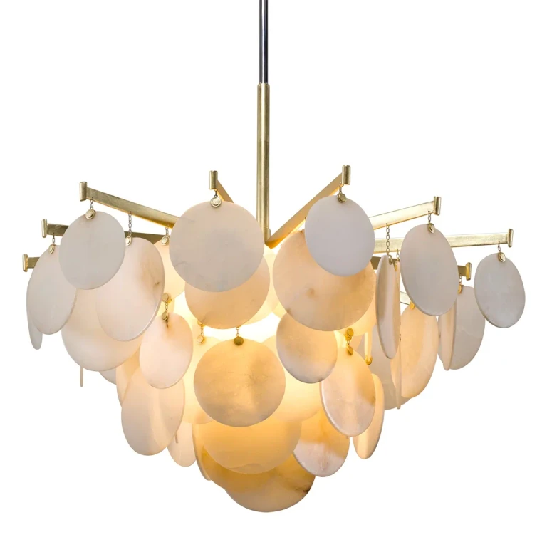 Gold Leaf One Light Chandelier from the Serenity Collection