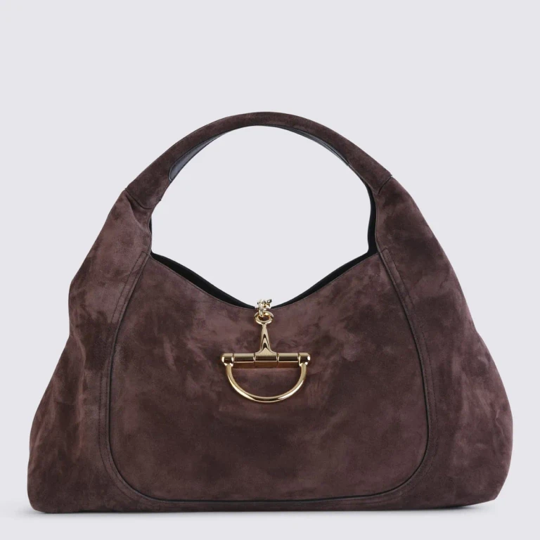 Gucci Dark Brown Suede Tote