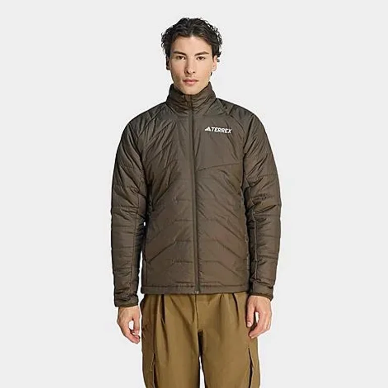 adidas Men's TERREX Multi Synthetic Insulated Jacket in Shadow Olive Size: Small