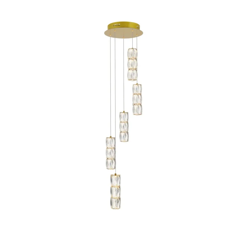 Gold LED Pendant from the Polaris Collection