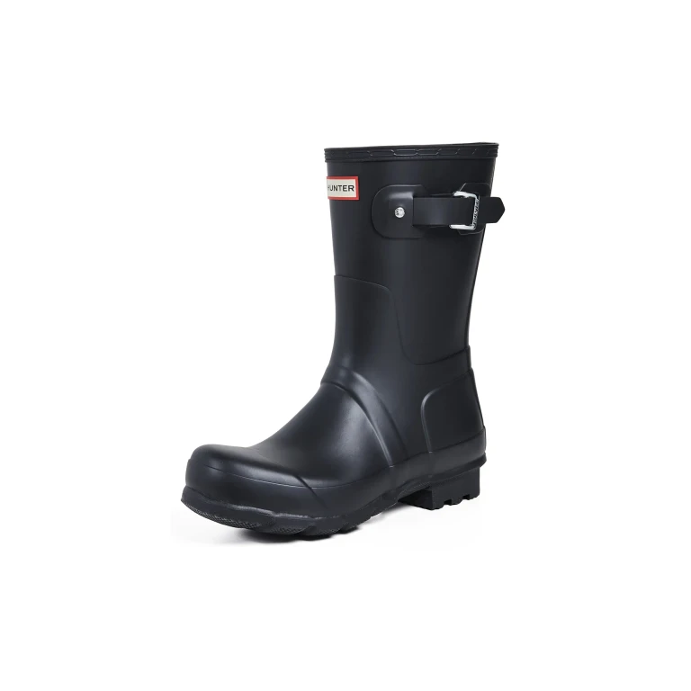 Hunter Boots Men's Original Short Rain Boots Black 12