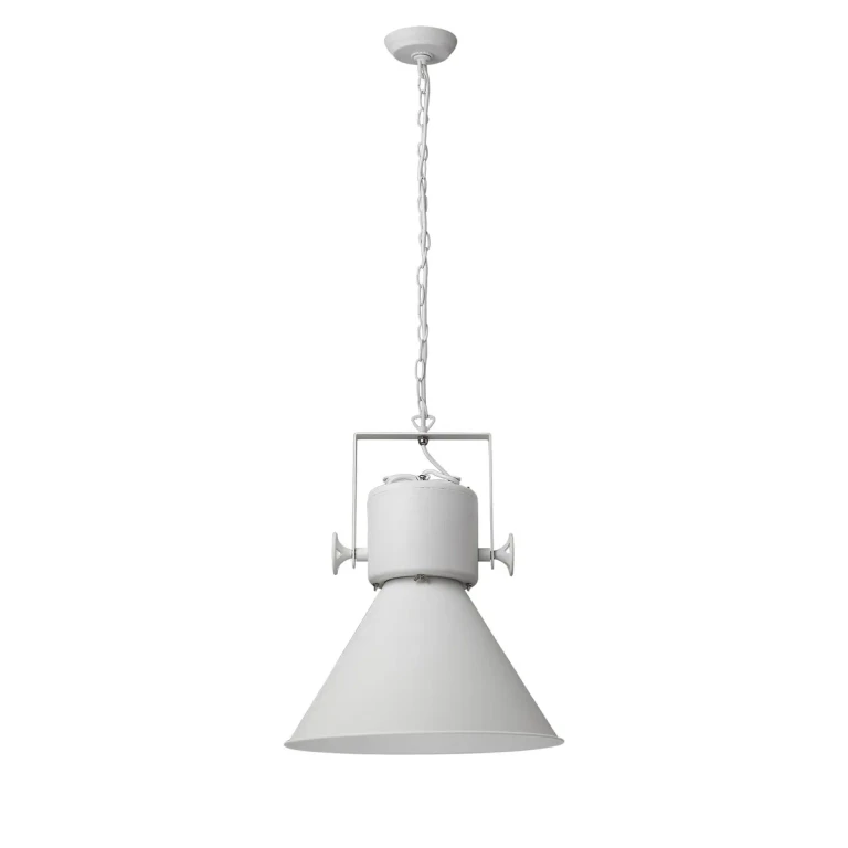 White One Light Pendant from the Crew Collection