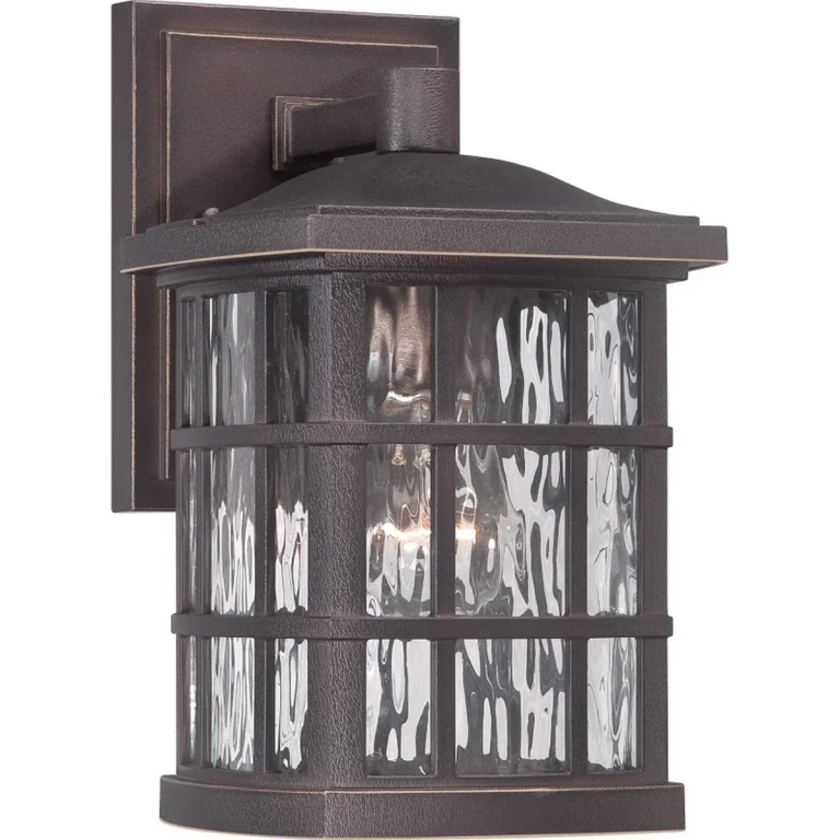 Stonington 1-Light Outdoor Wall Lantern in Palladian Bronze