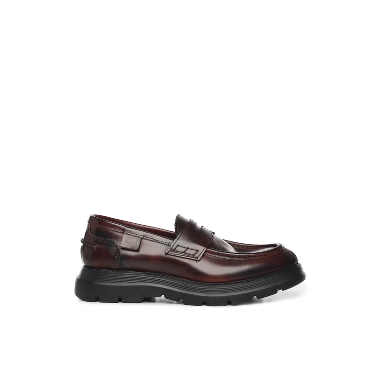 Giuliano Galiano Flat shoes Green Calfskin - Men