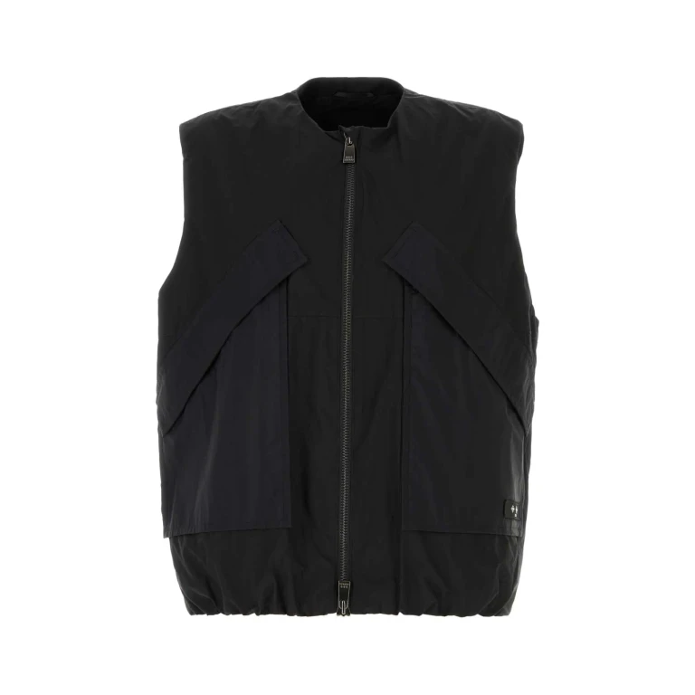 TATRAS Black Cotton Blend Vest