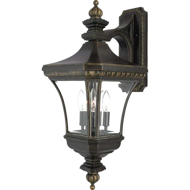Devon 3-Light Outdoor Wall Lantern in Imperial Bronze