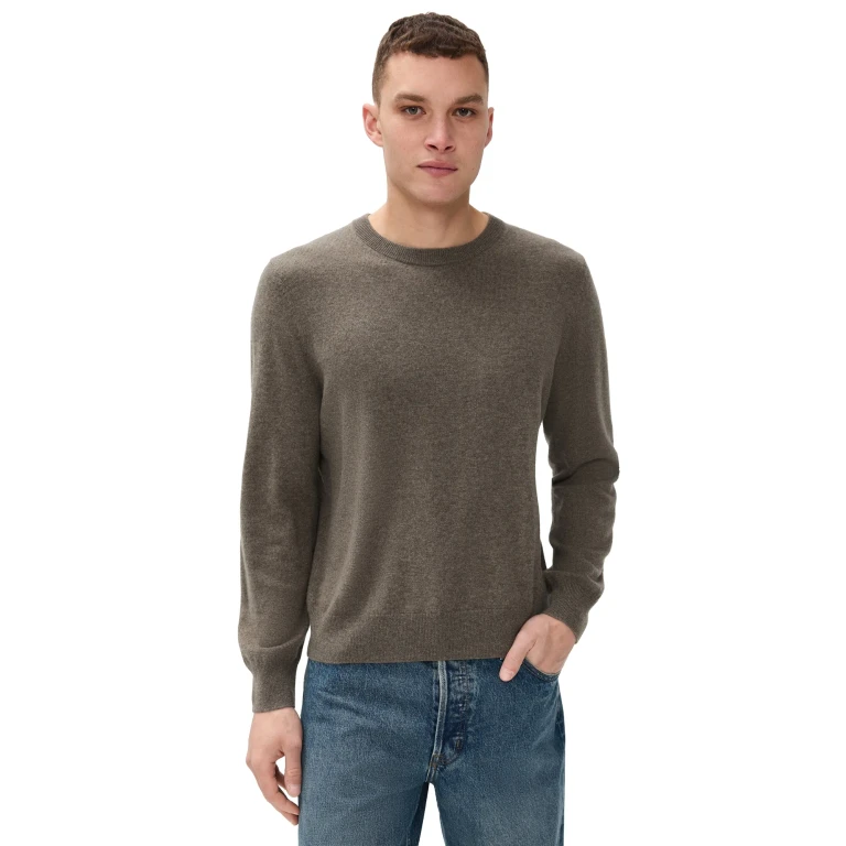 Nili Lotan Julius Cashmere Sweater Army Grey M