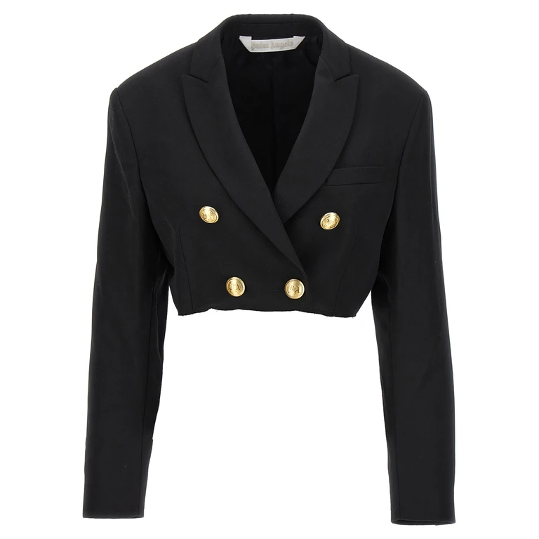 Veste courte boyfriend noire Palm Angels