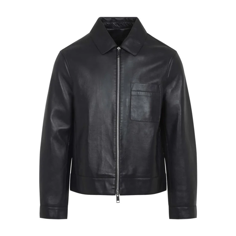 Yves Salomon Blouson En Cuir - Noir