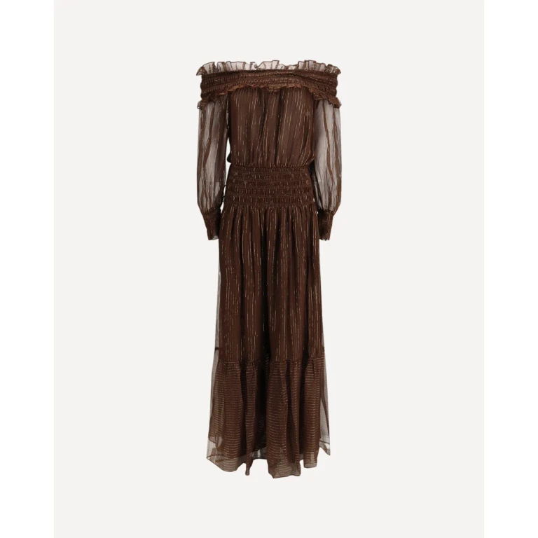 Self-Portrait 乔其纱露肩长裙