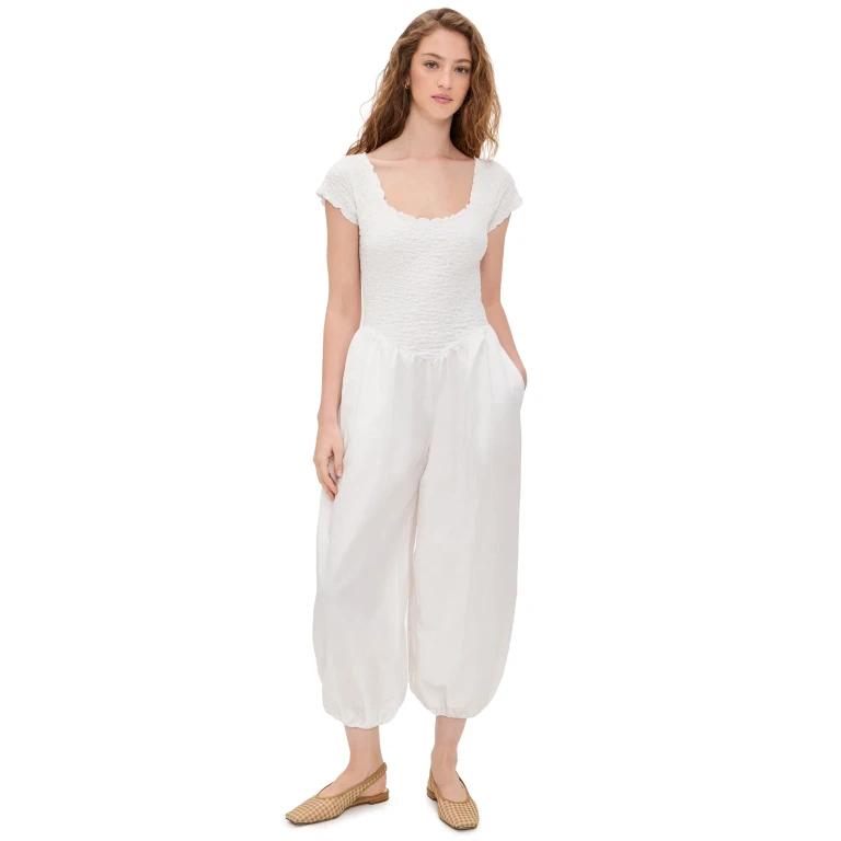 Lisa Says Gah Goldie Jumpsuit Chalk XL