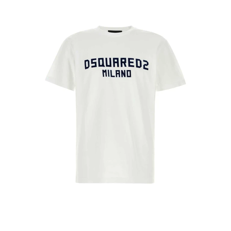 Dsquared2 White Cotton T-shirt