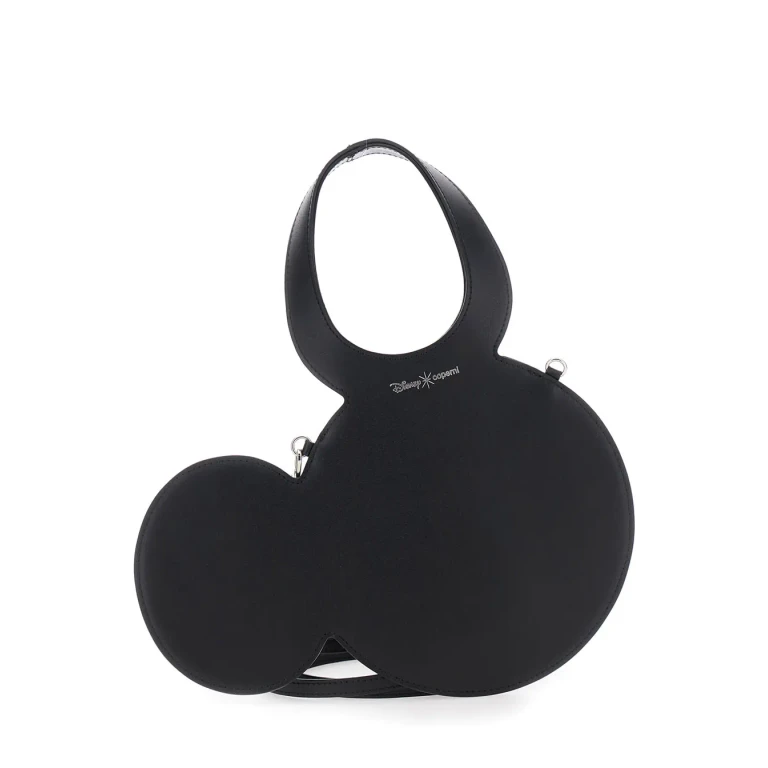 Coperni mickey Black Crossbody Bag With Adjustable And Removable Shoulder Strap And Logo Lettering On The Front In Leather Woman