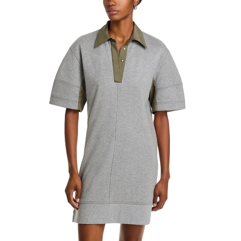 3.1 Phillip Lim Short Sleeve Rip Stop Polo Dress