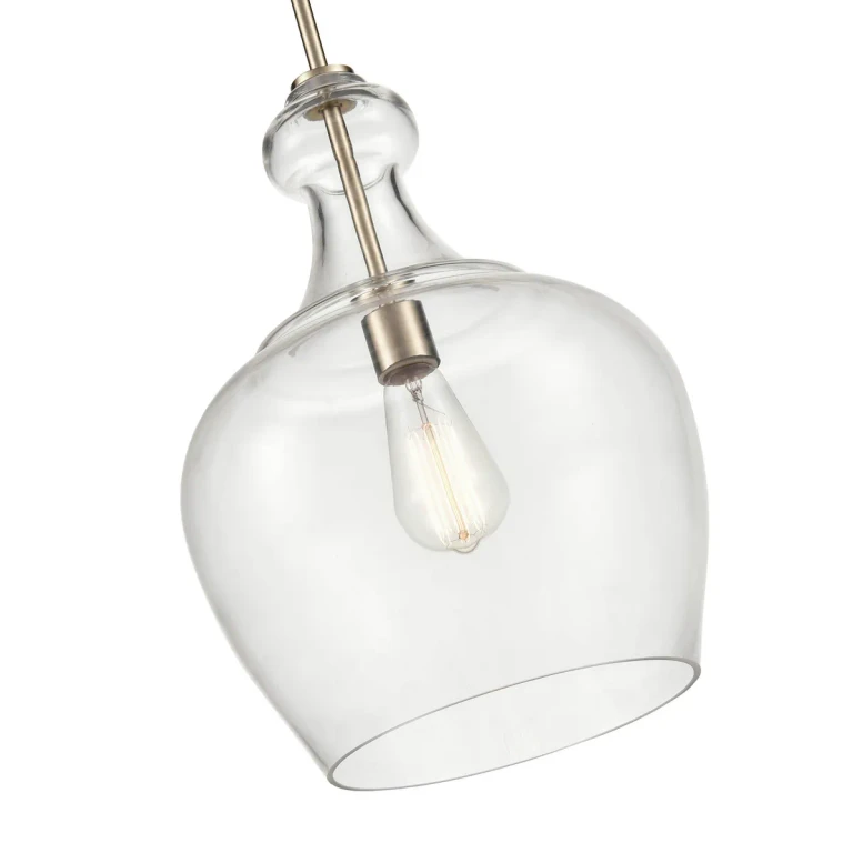 Modern Gold One Light Pendant from the Corra Collection