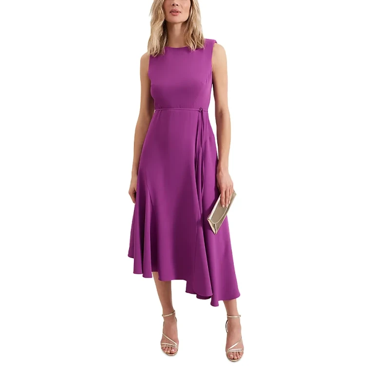 Phase Eight Maya Cowl Back Midi Dress