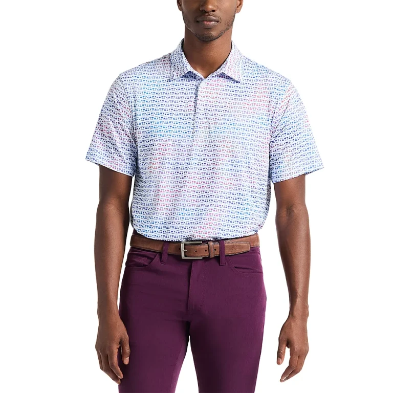 Robert Graham Men's Cart Cruisin' Short Sleeve Knit Polo Shirt