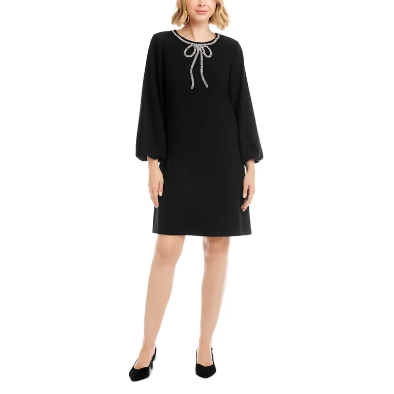 Karen Kane Rhinestone Bow Dress