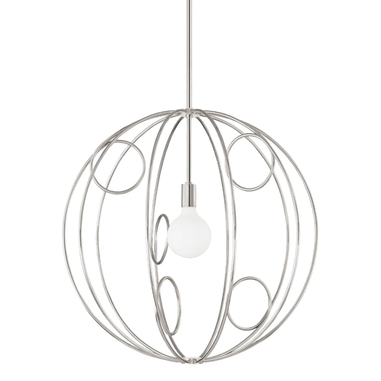 Mitzi Alanis Pendant Light in Polished Nickel