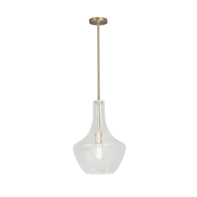Brushed Brass Pendant from the Fusion Collection
