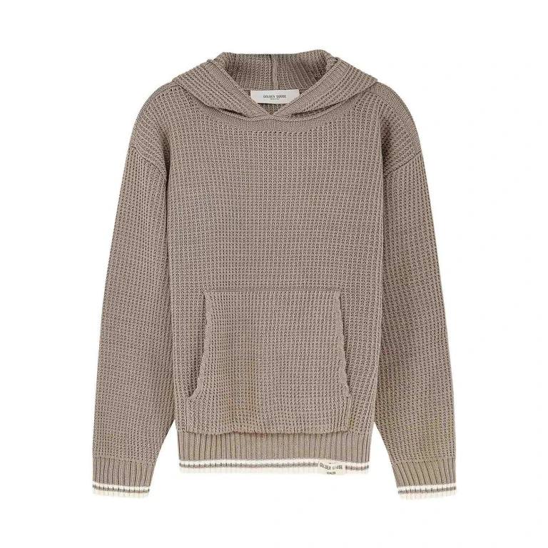 Golden Goose Pull Col Rond - Beige